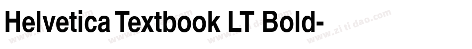 Helvetica Textbook LT Bold字体转换